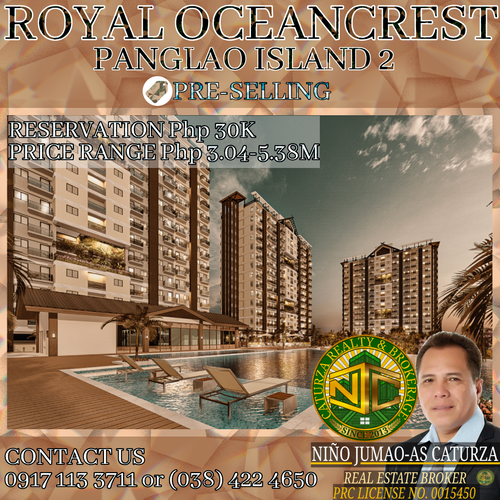Royal Oceancrest Panglao 2 Condominium Pre-Selling Propertyph