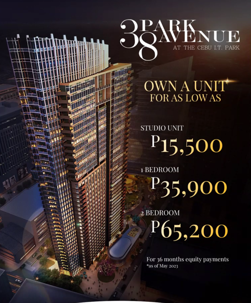 38 Park Avenue at Cebu IT Park - RFO - New York Inspired as low as 15,500