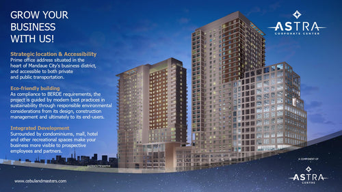 One Astra Corporate Center  at A.S Fortuna Mandaue City 42,300/month